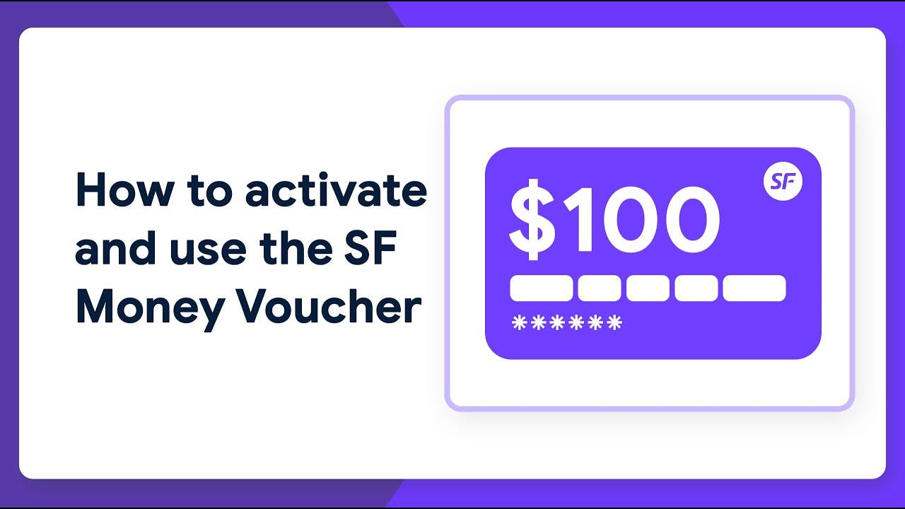 How to activate and use the SF Money voucher